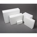 Quality Carton & Converting Quality Carton & Converting 6800 Lock Corner Claycoated Bakery Box; White - Case of 250 6800